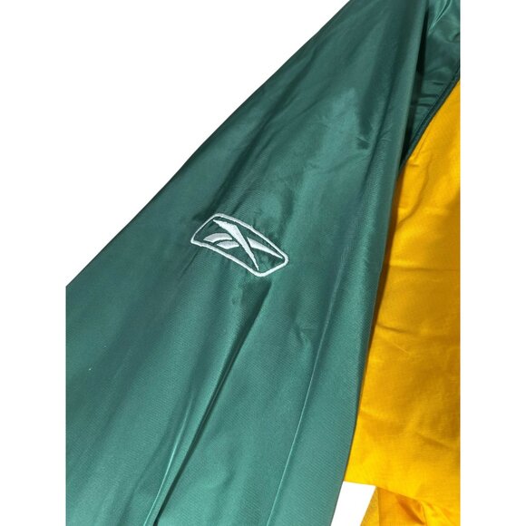 VTG Green Bay Packers NFL Pullover Windbreaker Jacket Reebok On Field Sz M - Picture 8 of 14